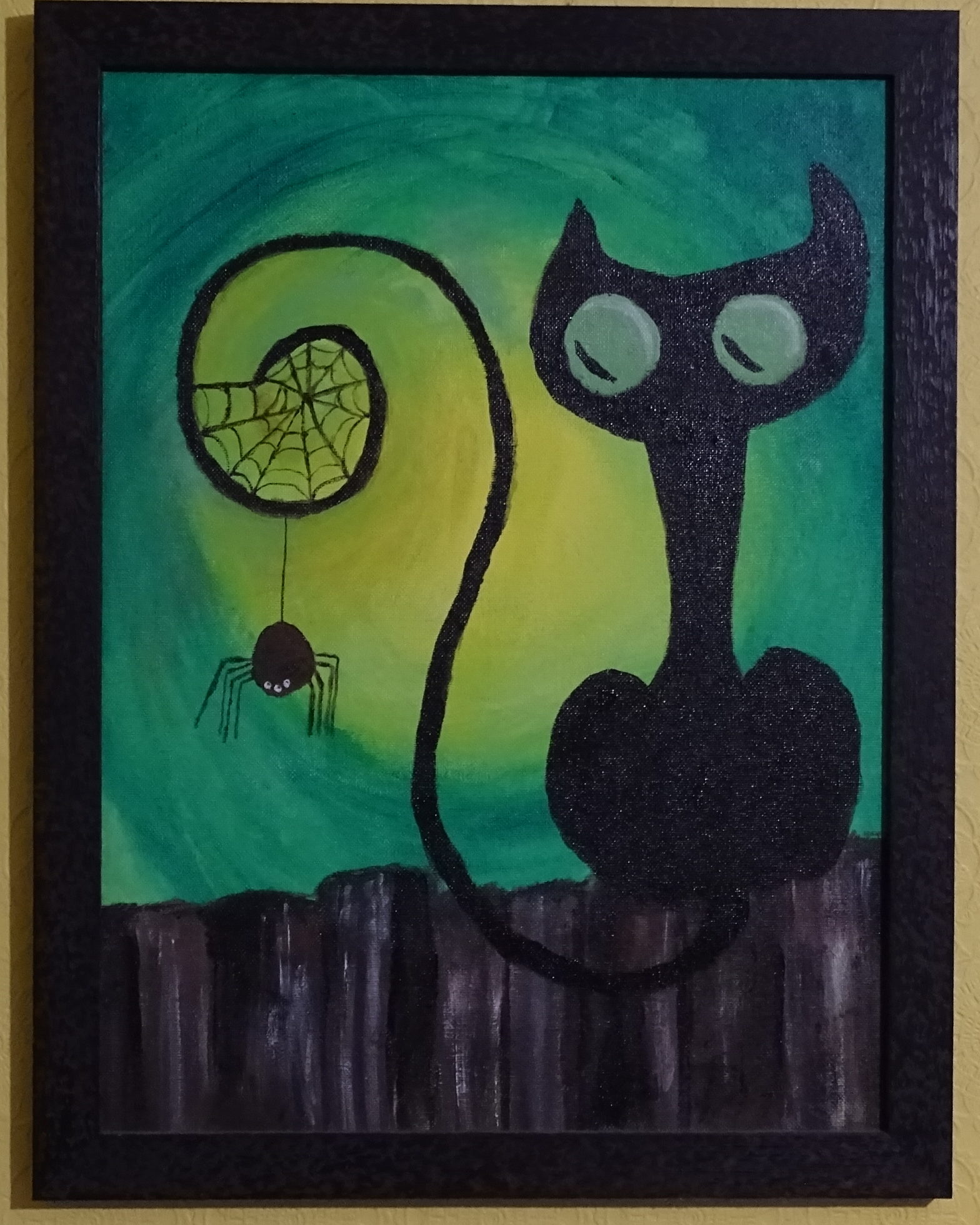 Midnight Cat and Spider